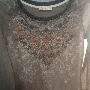 Miss me child's xl long sleeve graphic shirt